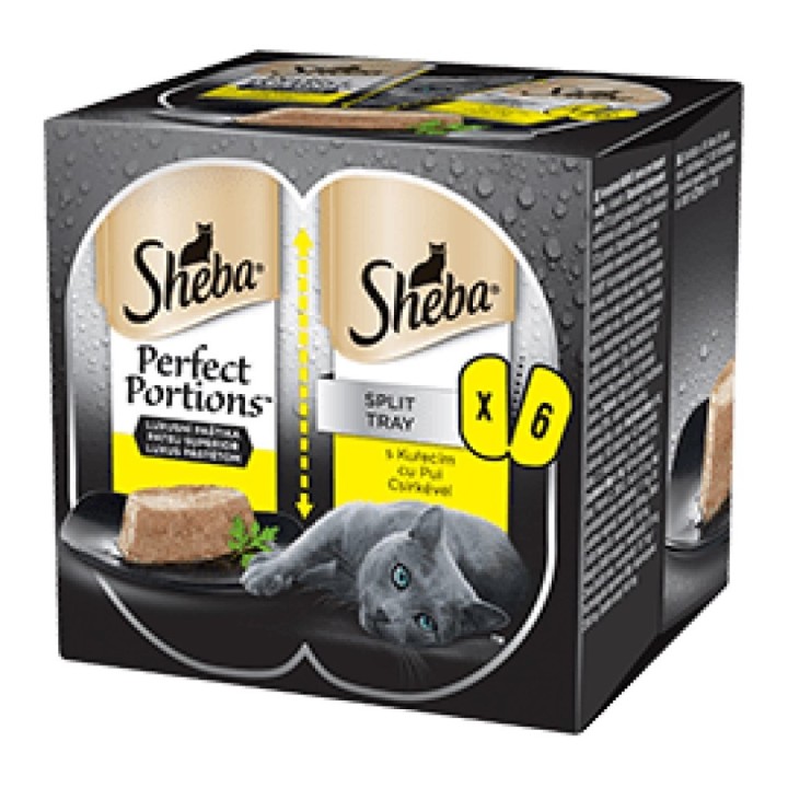 Sheba Perfect Portions 3 x 75g losos cat AKCE
